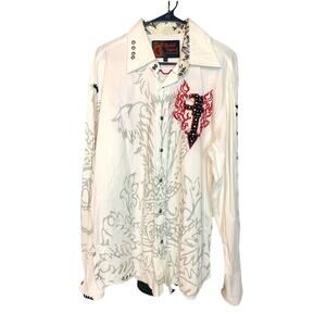 Rebel Spirit ARTSY GOTHIC a royal way of life Mens shirt XXL